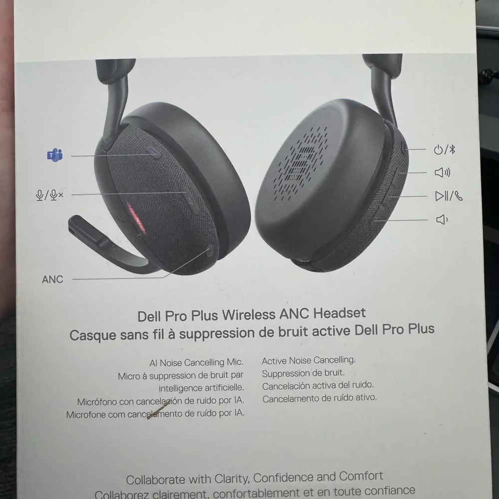 Dell Pro Plus Wireless ANC Headset WL5024 - headset
